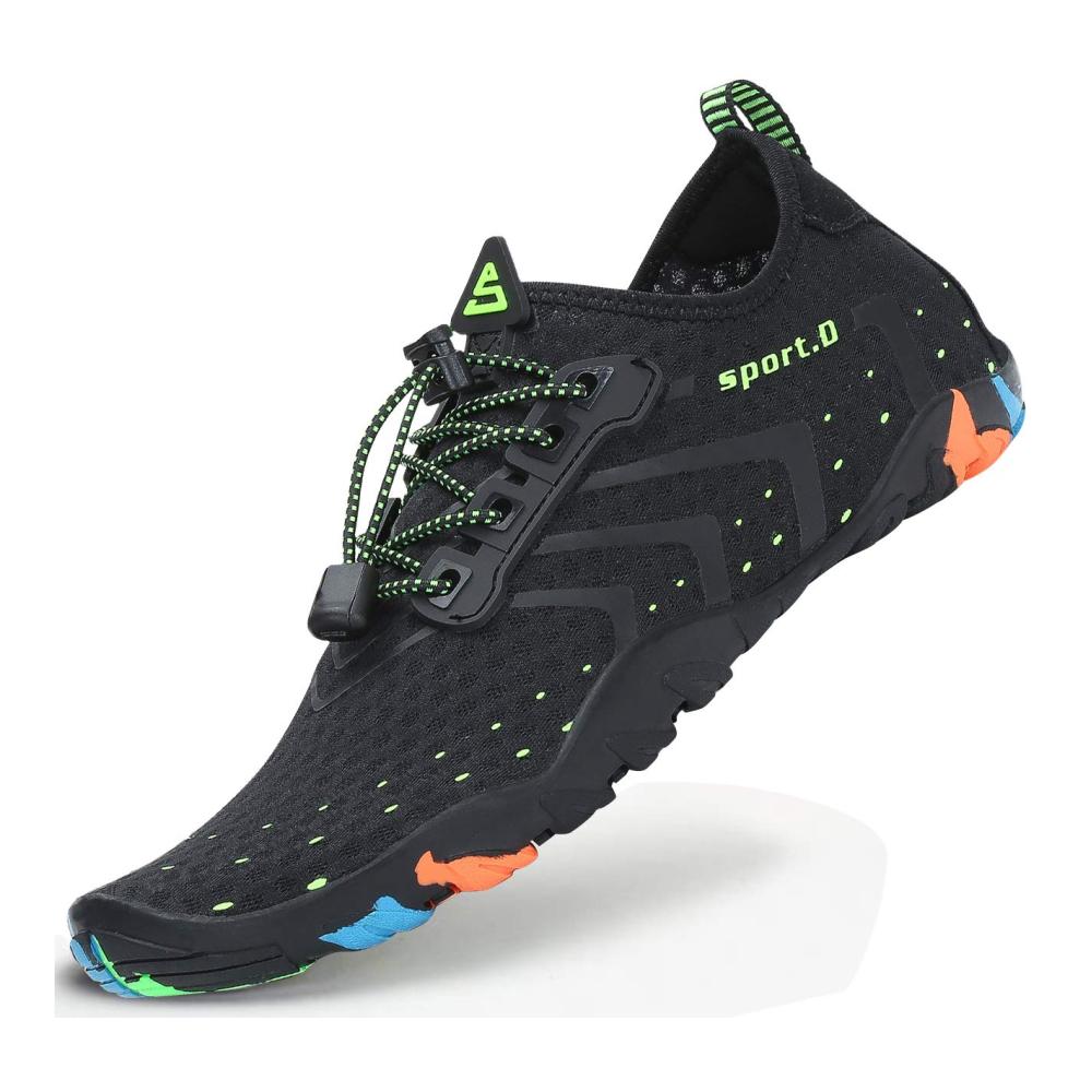 Bequeme Unisex Badeschuhe | Atmungsaktiv Dicke Sohle | Gr. 36-46 | Top Qualität auf