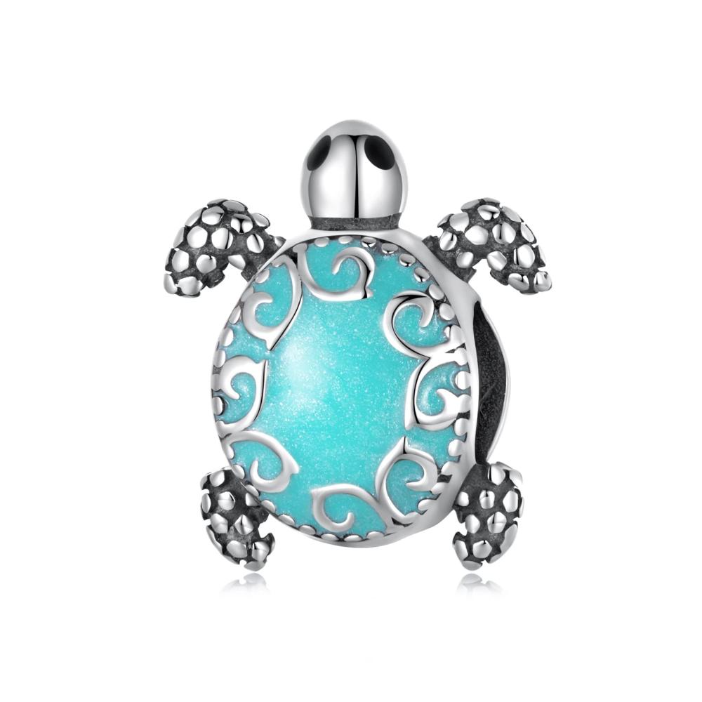 Entzückende 925 Sterling Silber Vintage Schildkröte Bead Charms für Pandora Troll Chamilia Biagi Armband & Halsketten - Handgemachte DIY Anhänger voller Langlebigkeit (SCC2318