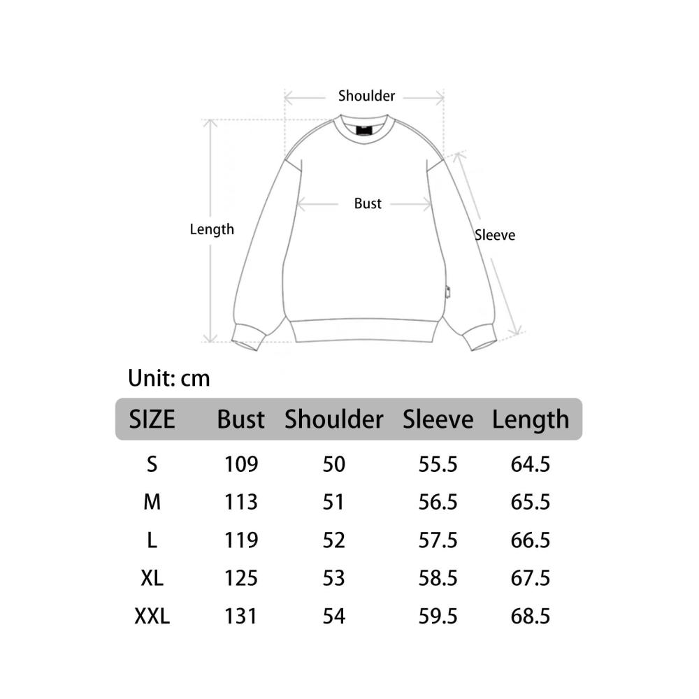 Damen Sweatshirt Pullover Weißes bedrucktes Modestück mit lockerer Passform für den täglichen Stil. Langärmliges Rundhals-Sweatshirt - Ein Must-have