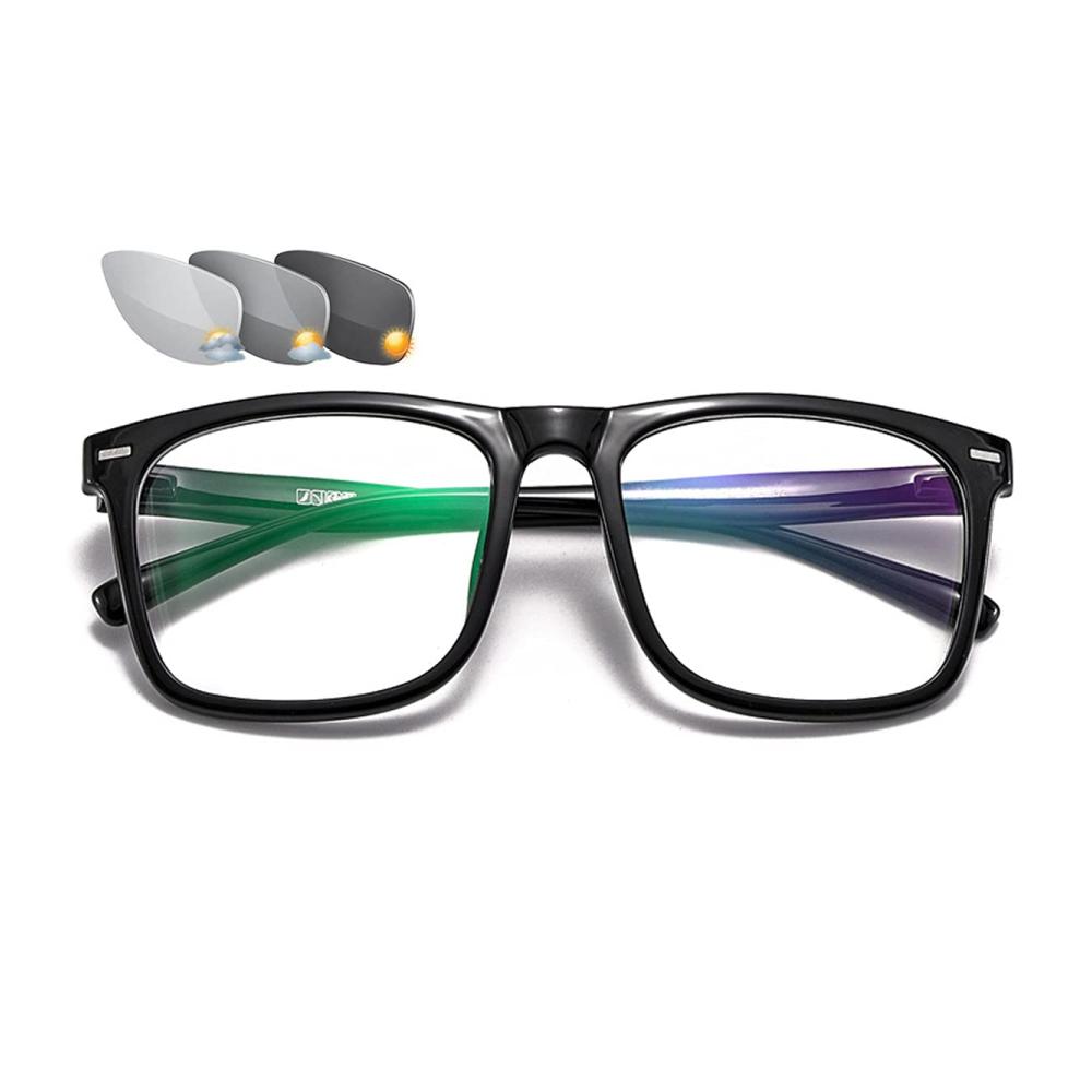Erstaunliche verschreibungspflichtige Brillenfassungen Moderne Optik für klare Sicht! Inklusive Photochromie für Outdoor-Schutz. Dioptrien von +1.00 bis +3.00 stilvoll in Schwarz 2