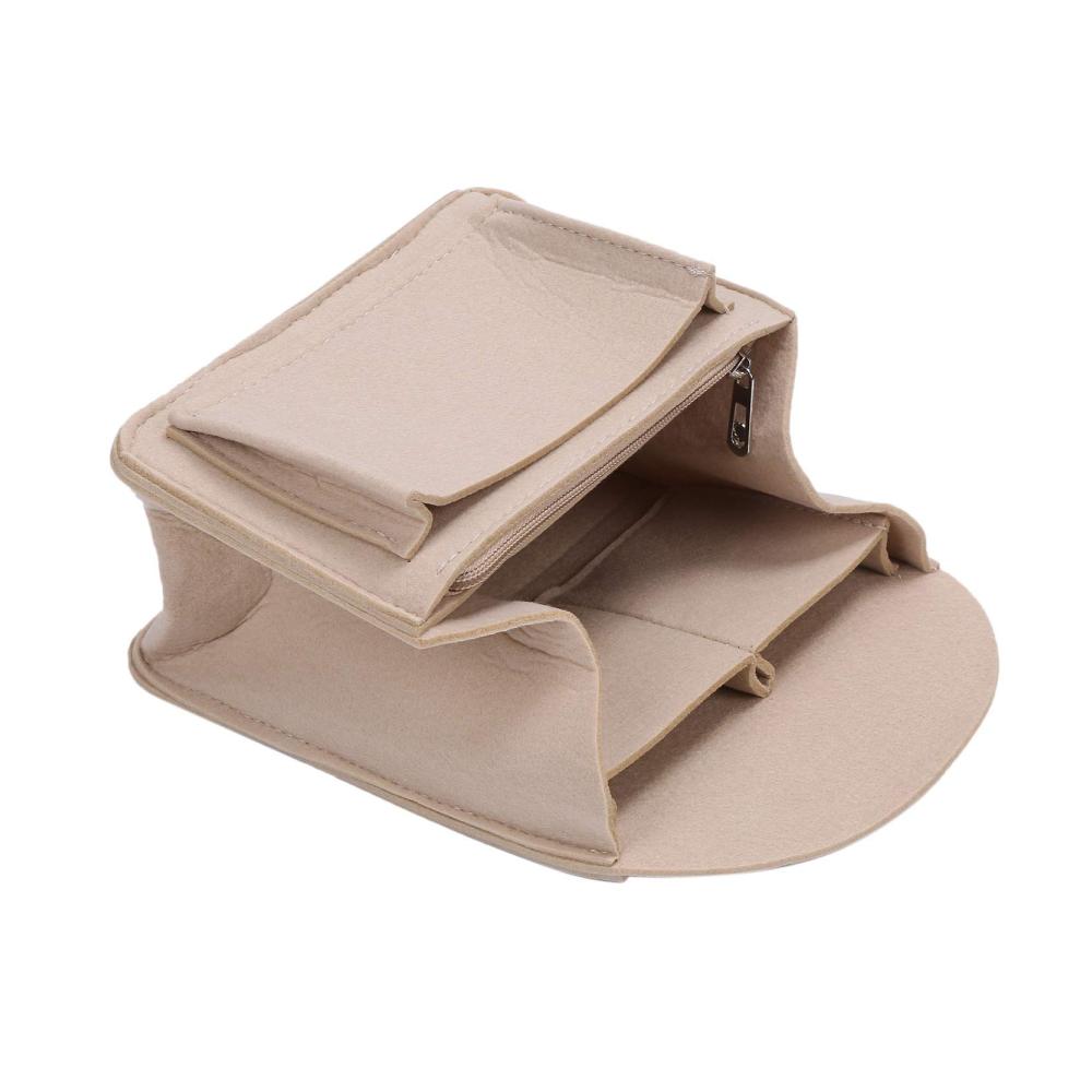 Maximale Organisation Filz Taschenorganizer für Rucksäcke und Handtaschen – Perfekte Aufbewahrungslösung für Männer und Frauen – Dunkles Khaki