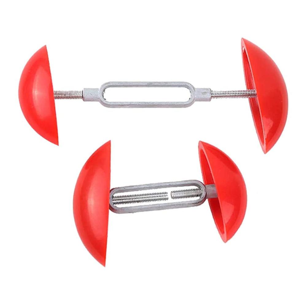 Maximale Passform und Komfort Damen Peep-Toe-Absatz Schuhspanner Set in Rot - Weitenverlängerbar und verstellbar für perfekte Pflege und Formgebung