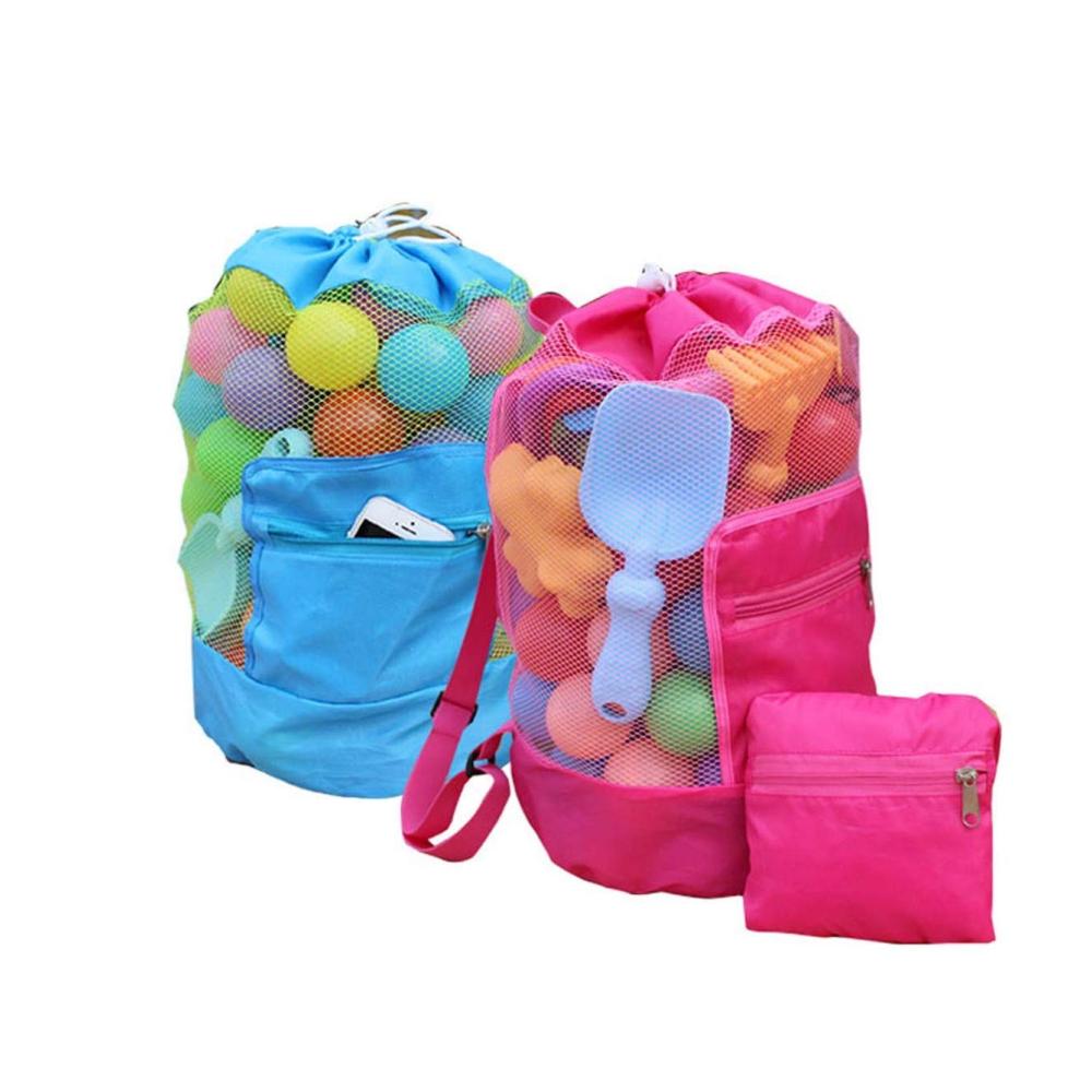 Stilvolle Reisetasche für Strandliebhaber Muschel-Aufbewahrungstasche & Rucksack in Einem! Praktisch trendy und rosa. Perfekt für sonnige Tage am Meer
