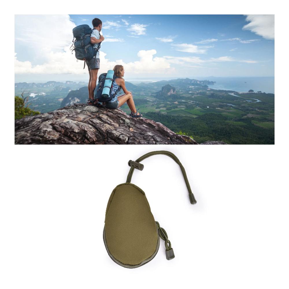 Organisiert und stilvoll Armee-Grün Geldklammernhalterung mit verstellbarem Riemen für Outdoor-Abenteuer. Praktische Mini-Tasche mit Reißverschluss für militärische Essentials