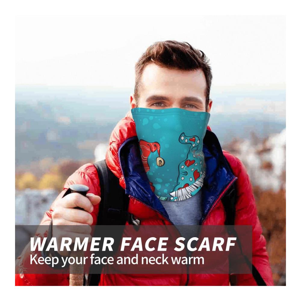 Winddichte Winter Schals Halstücher für Männer und Frauen Weihnachten Zwerge Schnee Festival Laufen Skifahren Outdoor Sport One Size