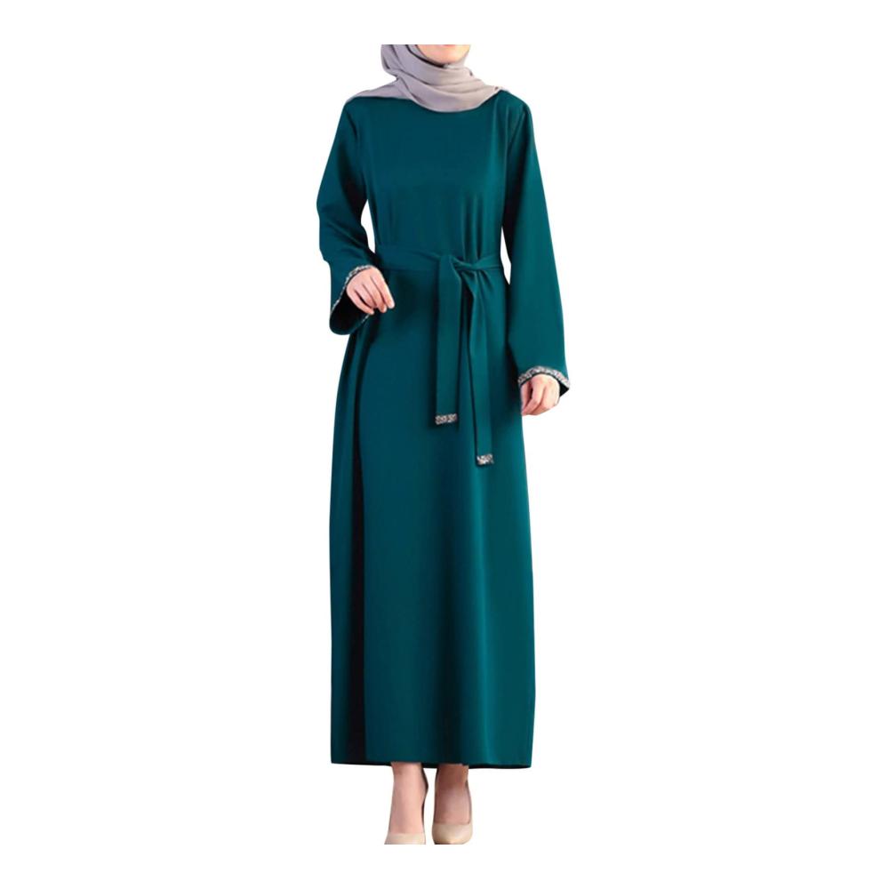 Elegantes Muslimisches Langarm Abaya Set für Damen Modische Islamische Kleidung & Gebetskleid in Einem – Perfekt für Freizeit und Glaubensmomente