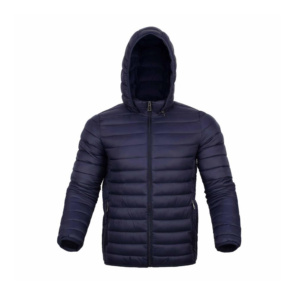 Stilvoll und Warm Hochwertige Daunenjacke für Herren - Leicht wasserabweisend und packbar - Perfekt für den Winter - Marineblau Größe M