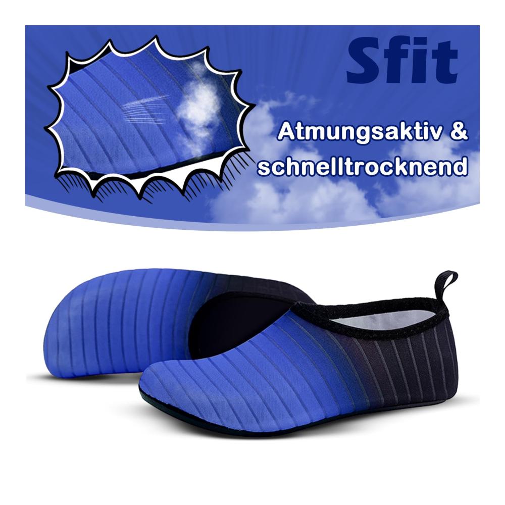 Damen & Herren Aqua Schuhe Farbverlauf rutschfest schnelltrocknend