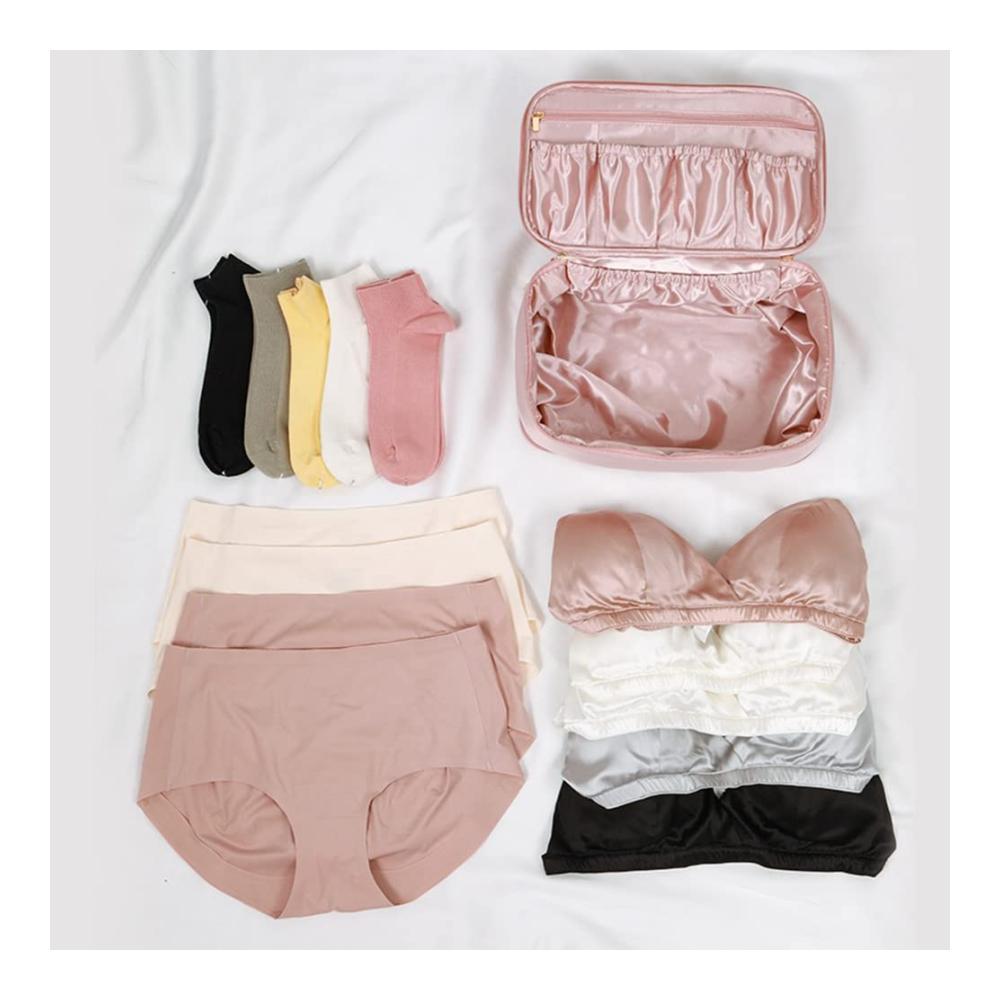 Praktischer Kofferorganizer für Damen – Unterwäsche Socken BHs sicher verstauen! Ideale Reisetasche und Schrank-Trennbox für Ordnung im Gepäck
