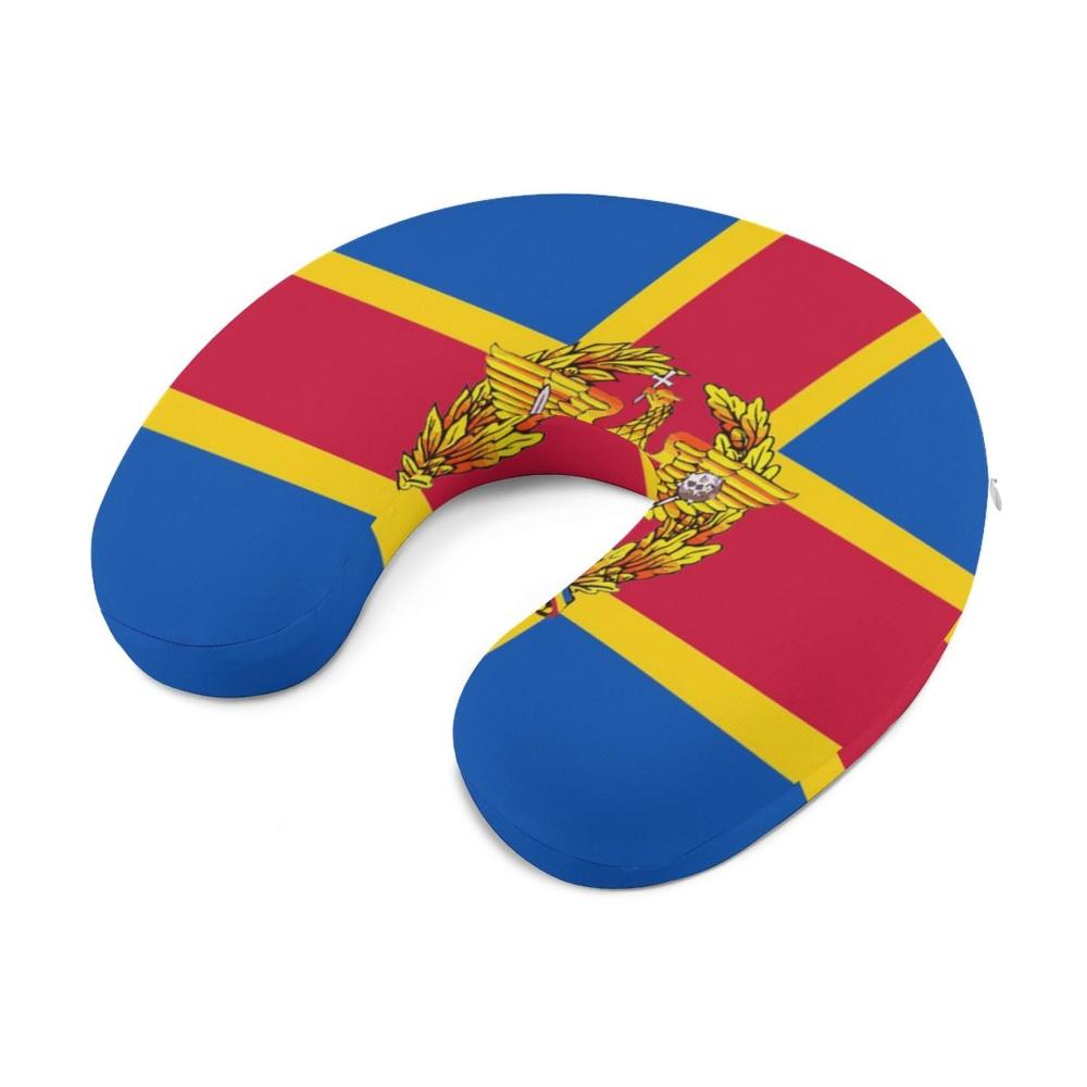 Erleben Sie himmlischen Komfort unterwegs mit unserem Dardania Flag Humorvolles U-förmiges Kissen aus Memory-Schaum für Reise- Heim- und Büroanwendungen. Gönnen Sie sich Entspannung