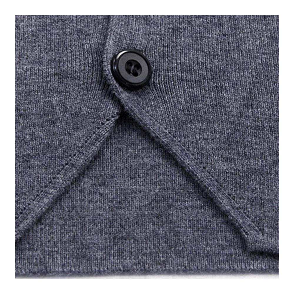 Stilvoller Herren-Pullunder für Herbst & Winter Ärmellose Strickweste mit Knöpfen in Einfarbigem Design