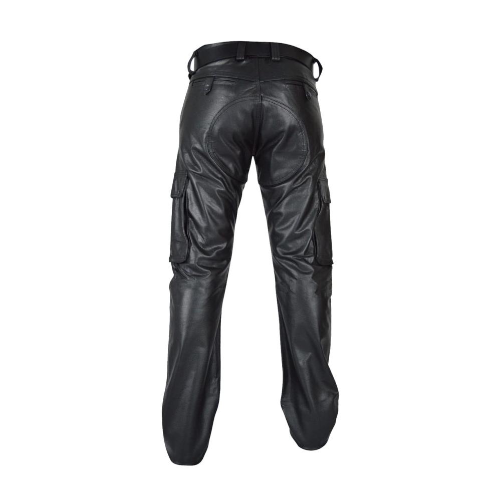 Edle Kunstlederhose für stilsichere Männer Erobern Sie die Nacht im Retro-Goth-Look