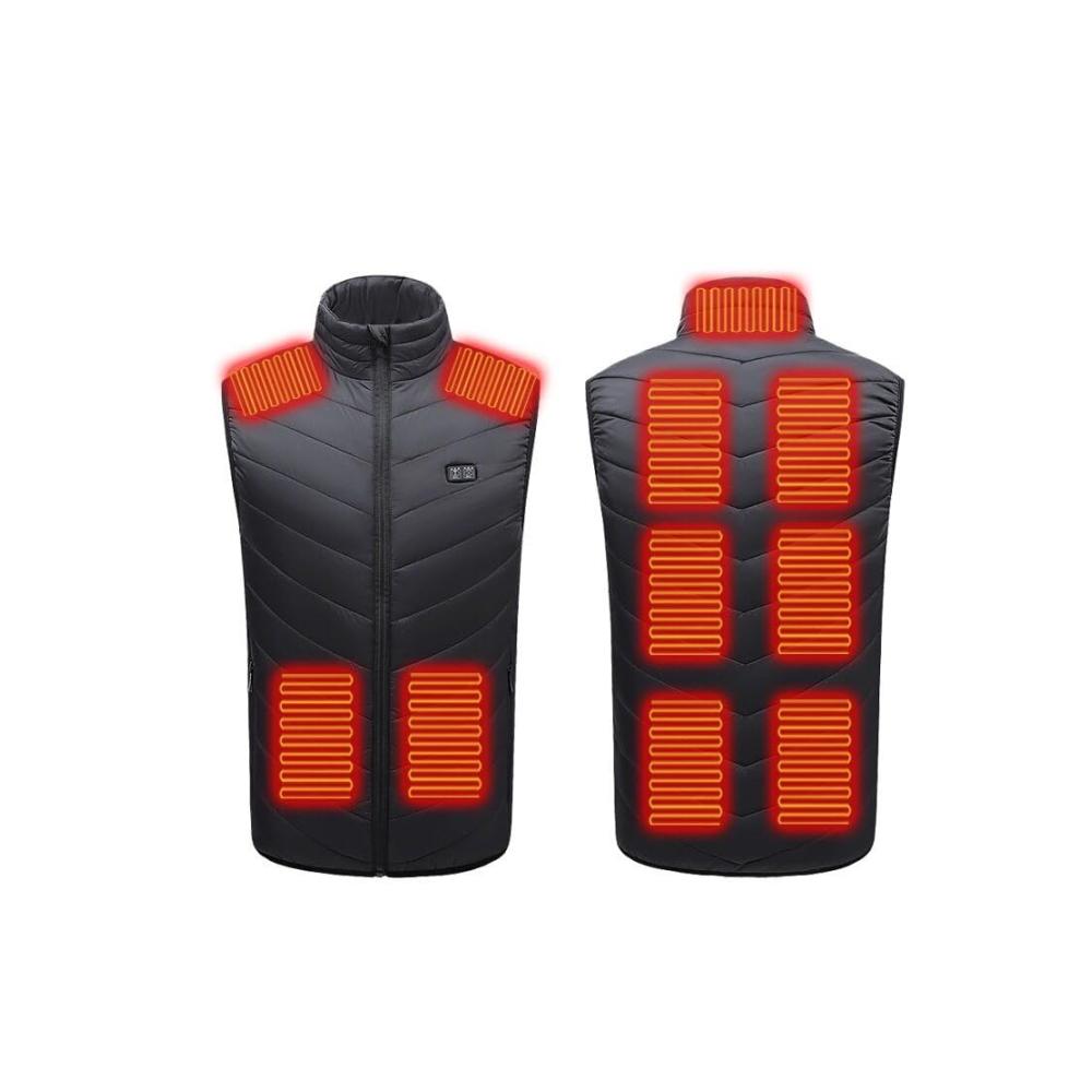 Ultimative Wärme im Freien Beheizte Weste mit 3 Heizstufen & 11 Zonen USB-Aufladung. Perfekt für Wintercamping! Erhalten Sie Ihre beheizte Jacke jetzt