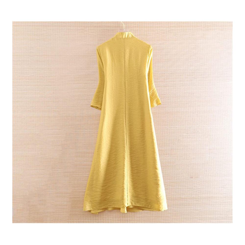 Einzigartiges Damen-Cheongsam-Cocktailkleid mit Retro-Stickerei und Pflaumenblüten 3/4-Ärmel A-Linie für festliche Anlässe