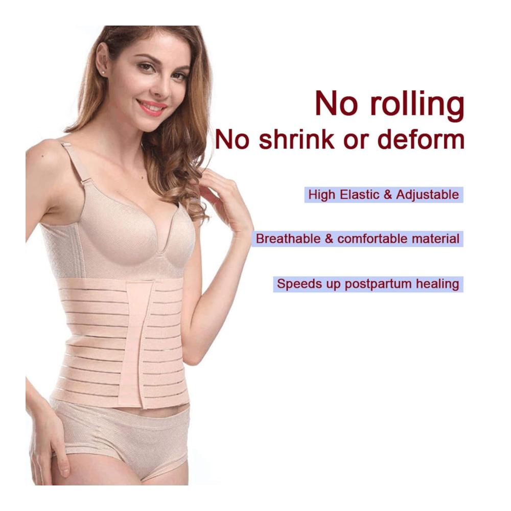 Erholung und Unterstützung nach der Geburt Verstellbares Bauchband für Bauch Becken und Taille - Atmungsaktive Schwangerschafts-Shapewear