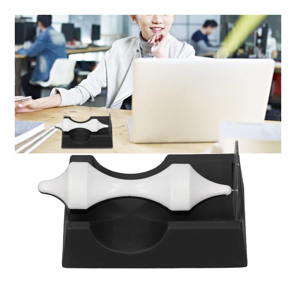 Magnetisches Schwebegyroskop für den Unterricht und Stressabbau Pädagogisches und dekoratives Handwerksmodell Magnetisches Schwebendes Gyroskop Magnetisches Levitationsspielzeug in Schwarz-Weiß