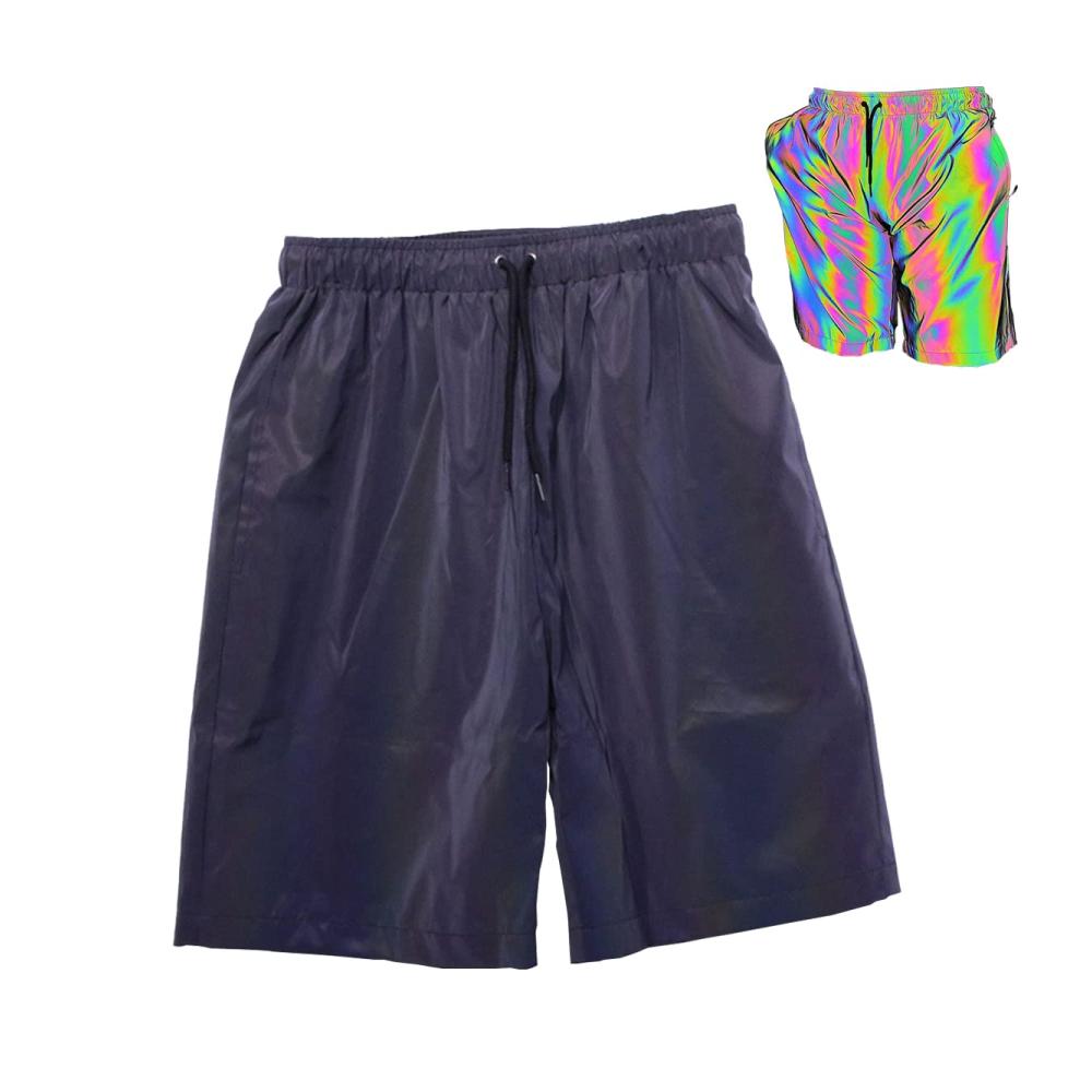 Entdecke den Nachtlauf mit unseren Dazzle Color Fluoreszierende Halbe Hose Sport Kurze Hosen! Perfekt für Night Jogger Running und Party Events! Hol dir jetzt unsere leuchtenden Shorts
