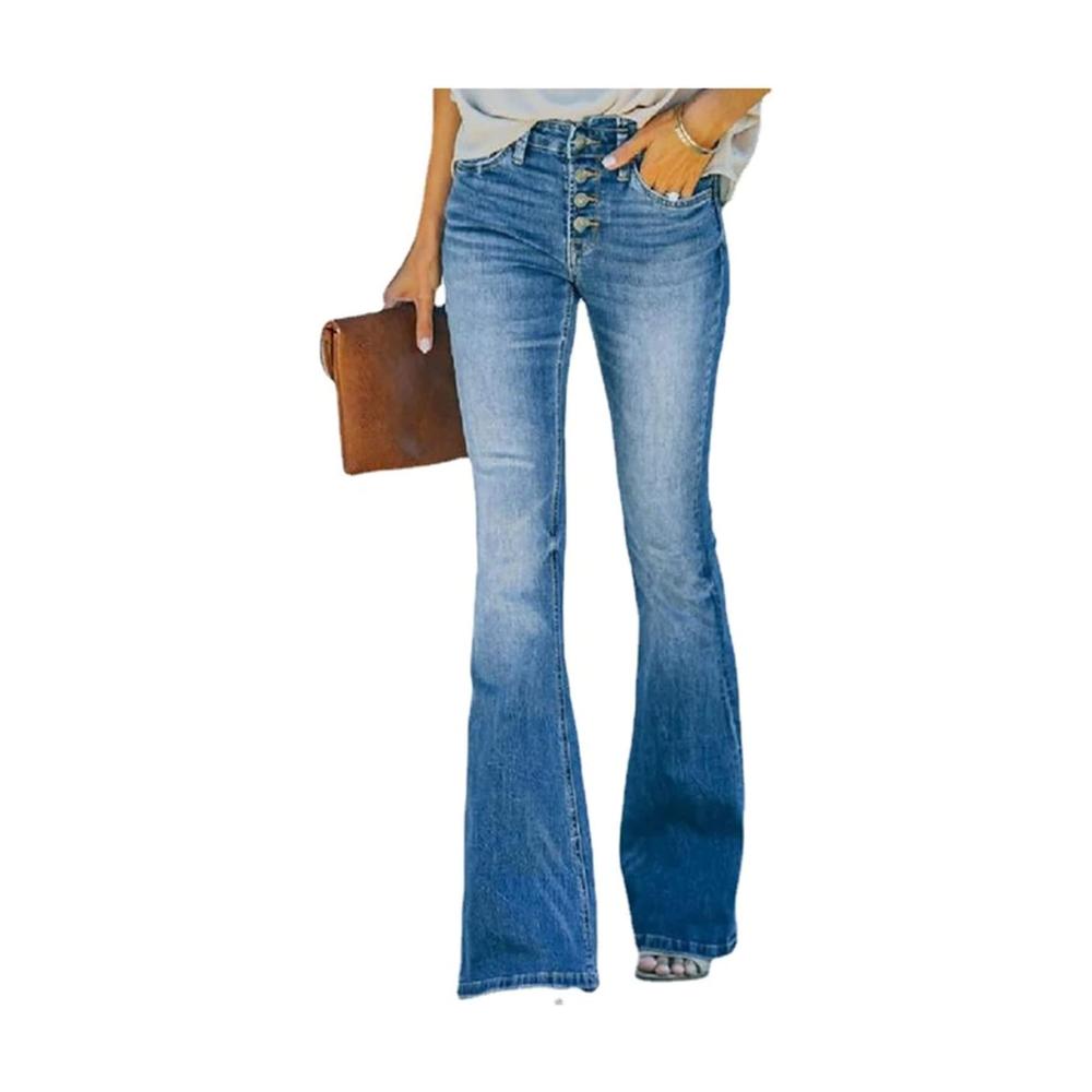 Elegante Damen-Jeanshosen Hoch tailliert Skinny undurchsichtig mit Stretch und Löchern für Y2K Streetwear. Push-Up-Effekt lange Größen vielseitiger Stil