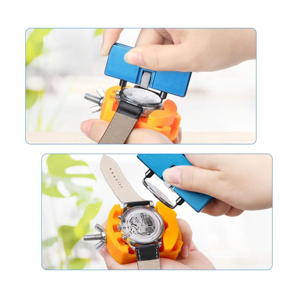 Entdecken Sie das ultimative Werkzeugset für Uhrenreparaturen! Präzisionswerkzeuge zum Batteriewechsel Bandanpassung und Gehäuseöffnung. Machen Sie Ihre Uhren wieder flott