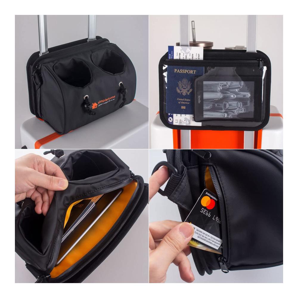 3-in-1 Messenger-Bags Set Laptop-Tasche Beutel und Umhängetasche – Organisiert Stilvoll und Vielseitig – Perfektes Zubehör für Pendler und Reisende – Schwarz
