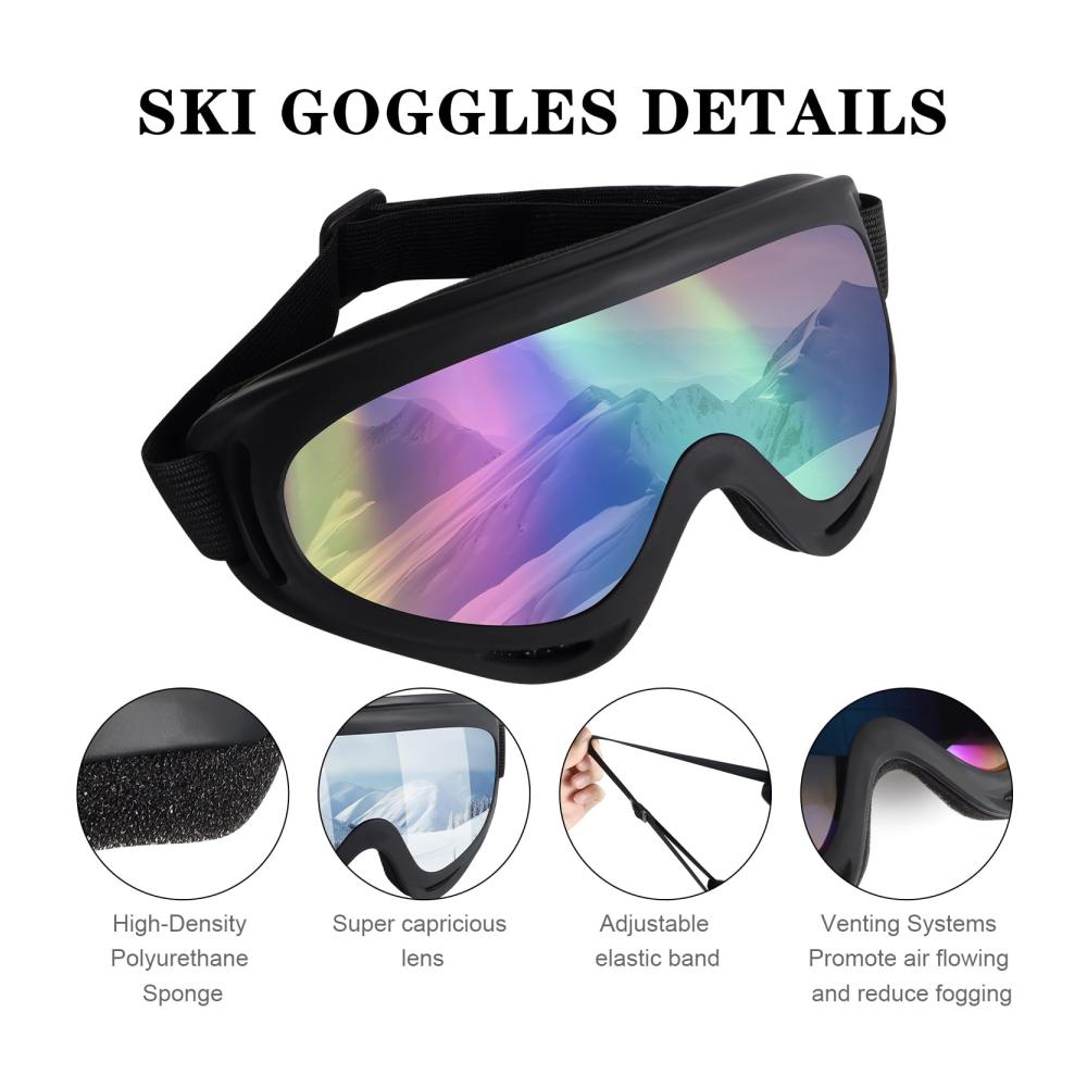 Ultimative Winterausrüstung 2 Stück Sturmhauben + 1 Skibrille! Perfekte Kombination für Outdoor-Sportarten wie Skifahren Radfahren & Motorradfahren. Sichern Sie sich jetzt