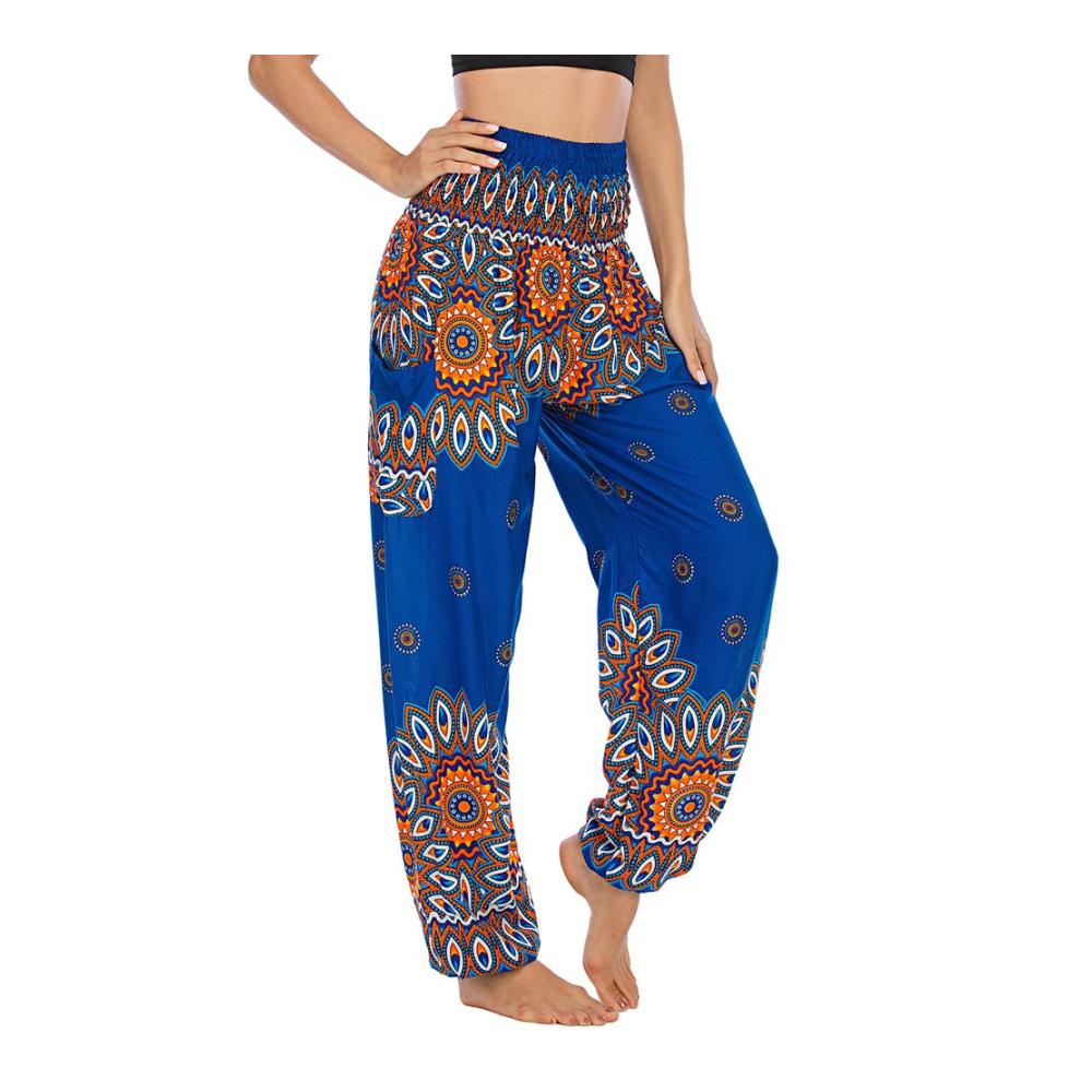 W-navy Blau Blumen