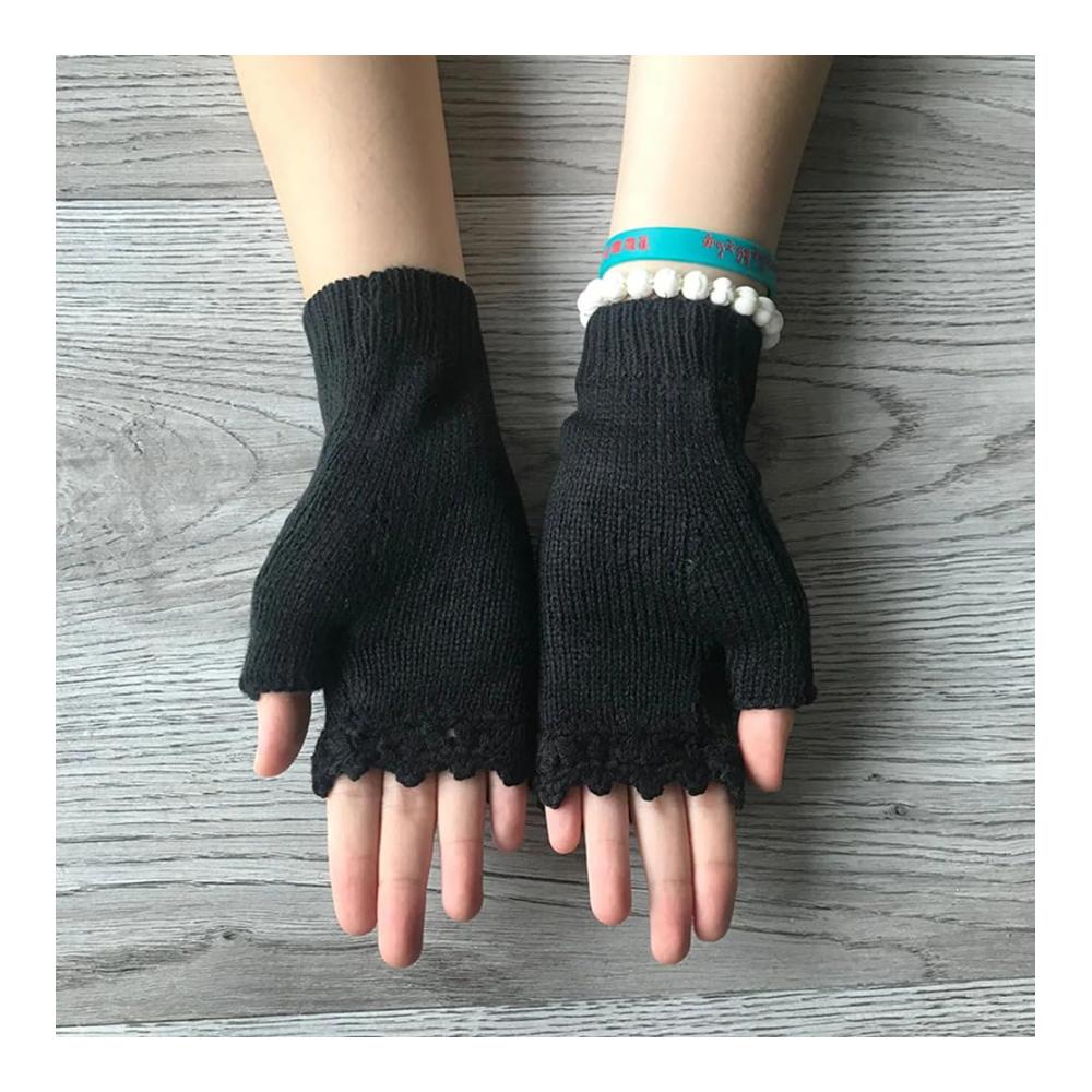 Entzückende Handbestickte Handschuhe für Damen Blumenmuster Warm & Stilvoll | Trendige Strickhandschuhe & Fingerlose Handschuhe für Herbst & Winter
