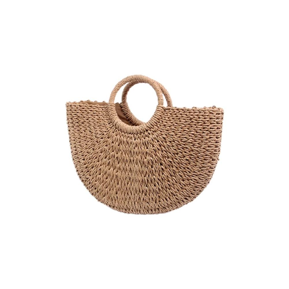 Entdecken Sie den Sommerstil Handgemachte Henkeltaschen aus künstlichem Stroh für Damen. Einzigartige Strandtasche für Ihren stilvollen Auftritt
