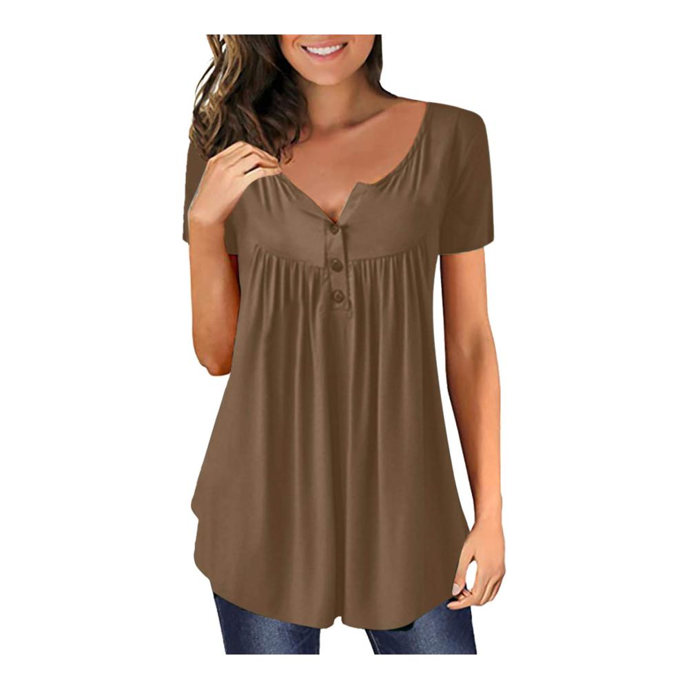 02-khaki T-shirt Damen