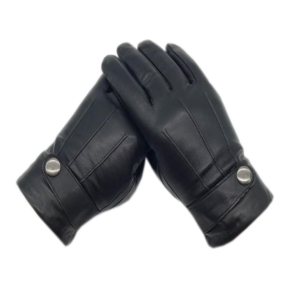 Hochwertige Herren Lederhandschuhe Stilvoll warm und kältebeständig für Winterfahrten und Arbeit. Das perfekte Geschenk für Männer