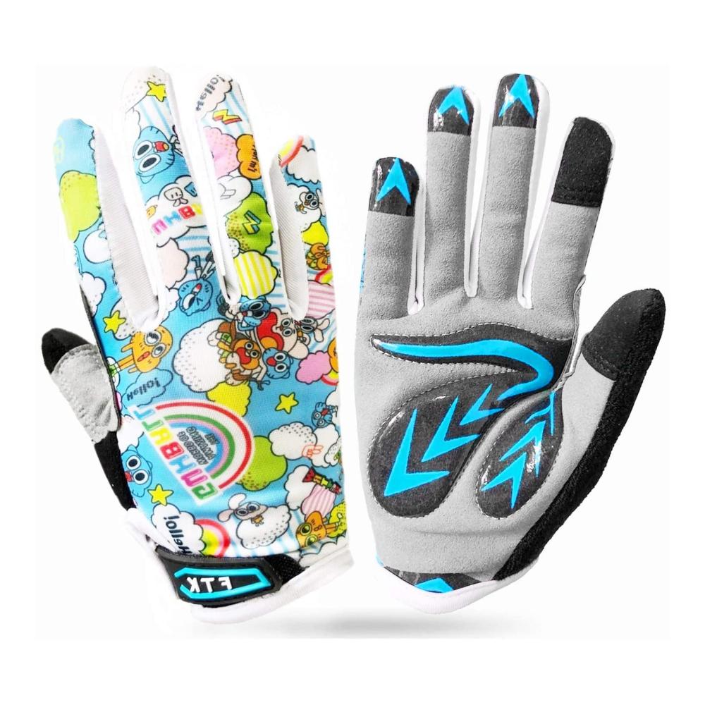 Hochwertige Kinder Fahrradhandschuhe für sicheren Fahrspaß! Schützen Sie Ihre Kleinen mit FINGER TEN MTB Handschuhen - rutschfest vollfingrig und gelgepolstert. Ideal für Sommer