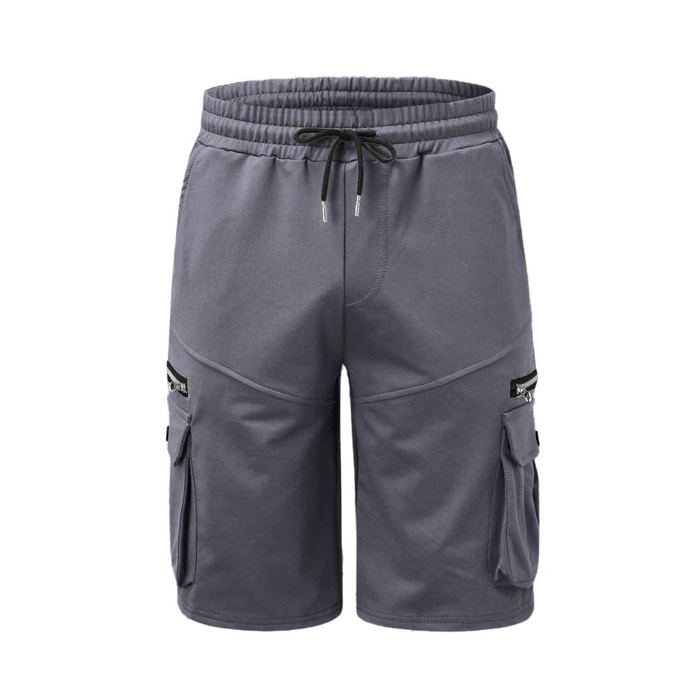 Vintage Cargo Shorts Herren Trendige Baumwoll-Shorts mit Tunnelzug und vielen Taschen. Perfekt für Sommer Arbeit und Freizeit. Entdecken Sie jetzt