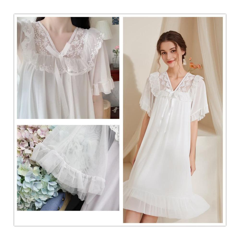Entzückende Nachthemden für Damen Elegante Spitze bequeme Passform und rutschfeste Schultergurte. Perfekt für Schwangere und stilvolle Frauen. Erleben Sie Luxus