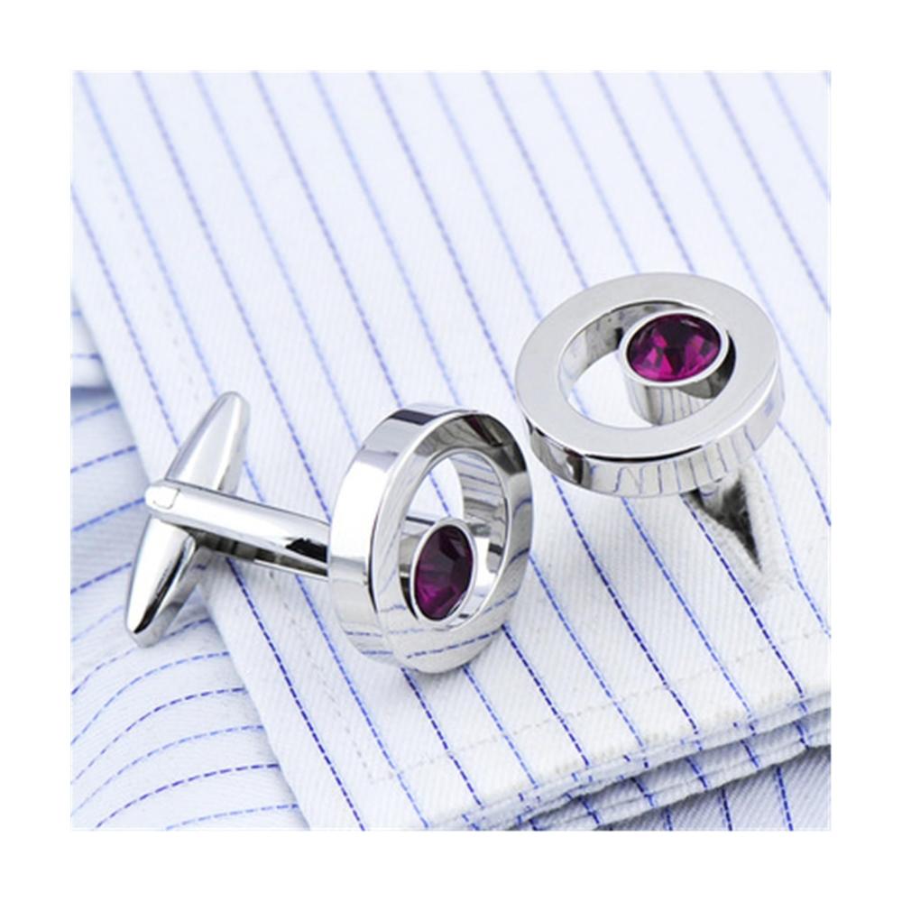 Entdecken Sie zeitlose Eleganz Klassische Manschettenknöpfe mit blauem Kristall für Herren und Damen perfekt für Geschäft Bankett und Hochzeit. Aus hochwertigem Metall gefertigt