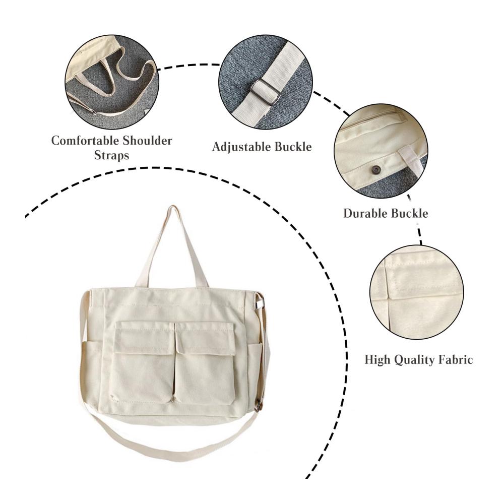 Entdecken Sie den perfekten Begleiter Damen Canvas Henkeltaschen - Stilvoll geräumig und multifunktional