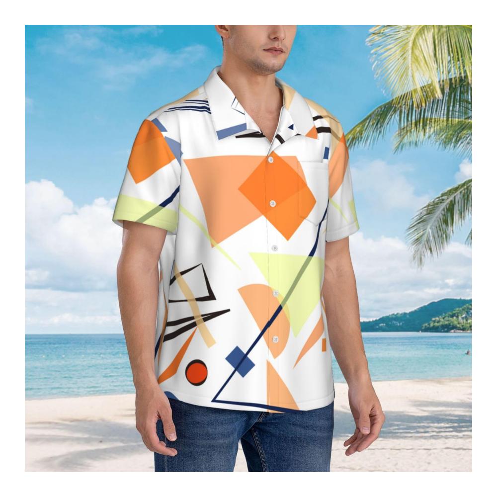 Entspannte Sommerstimmung mit stilvollem Hawaii-Hemd für Herren Kurzärmeliges Strand-Shirt perfekte Urlaubskleidung mit lässigem Aloha-Flair und Knopfleiste