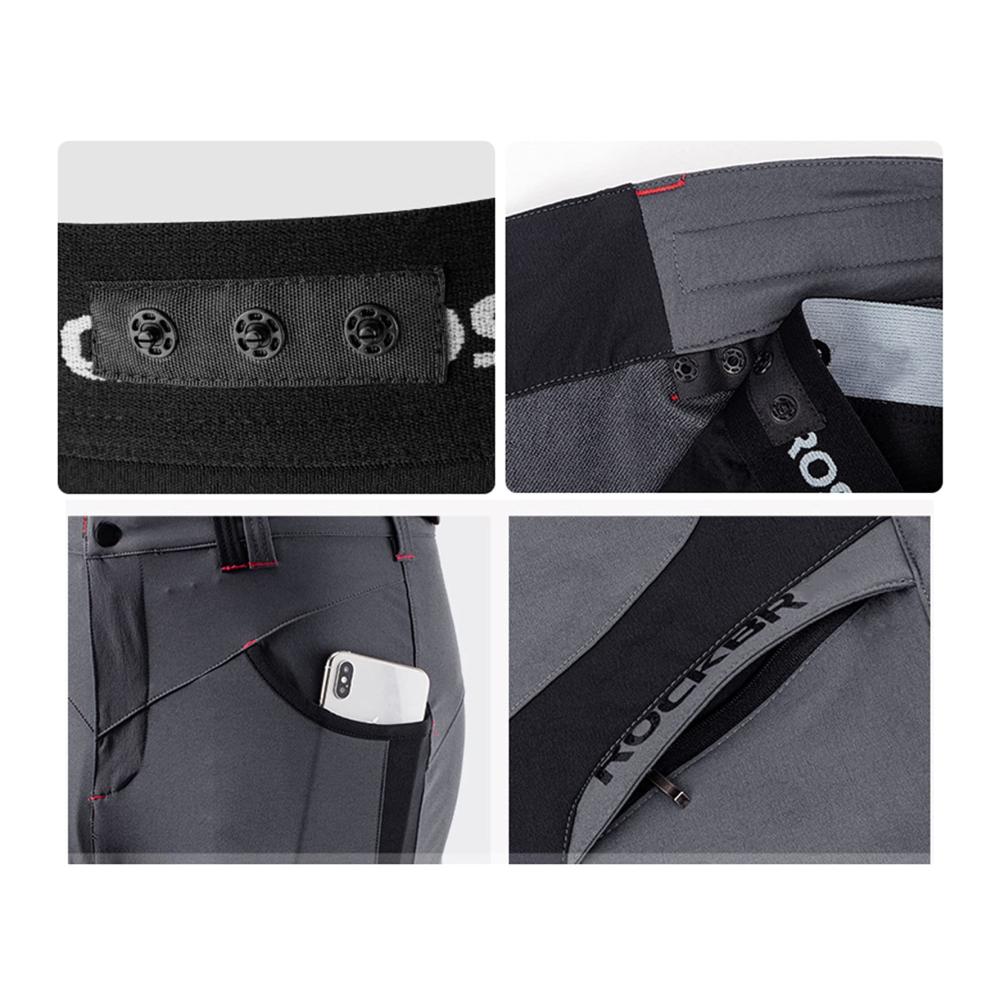 Kurze Hosen für Radler Herren MTB Hose mit Sitzpolster für Outdoor-Sport. Schnelltrocknend atmungsaktiv und perfekt fürs Mountainbiken! (Farbe C Größe A(S
