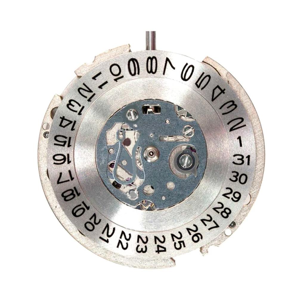 Hochpräzise Armbanduhren Ersatz-Uhrwerk NH15A/NH15 für mechanische Automatikuhren mit einfachem Kalender - Zuverlässigkeit in Silber