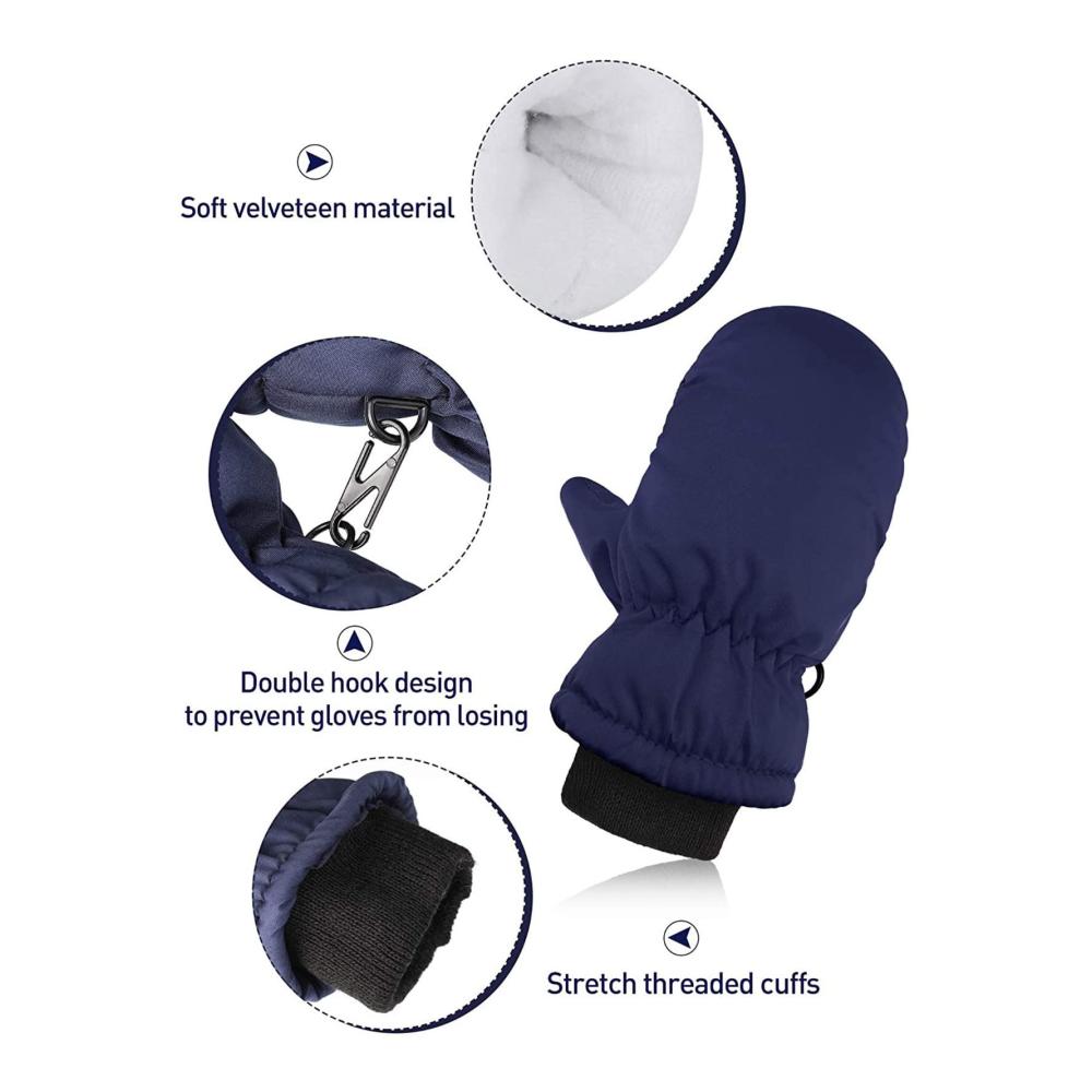 Warme Winddichte Kinder Skihandschuhe - Perfekt für Wintersport Outdoor-Abenteuer und Schneeballschlachten unter Null Grad