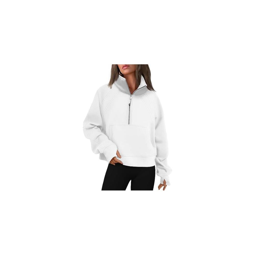 Behagliche Damen-Sweatshirts Langärmelig mit Fleece gefüttert & Reißverschluss! Stilvolle Tops & Pullover für ultimativen Komfort. Jetzt entdecken! 🛍️