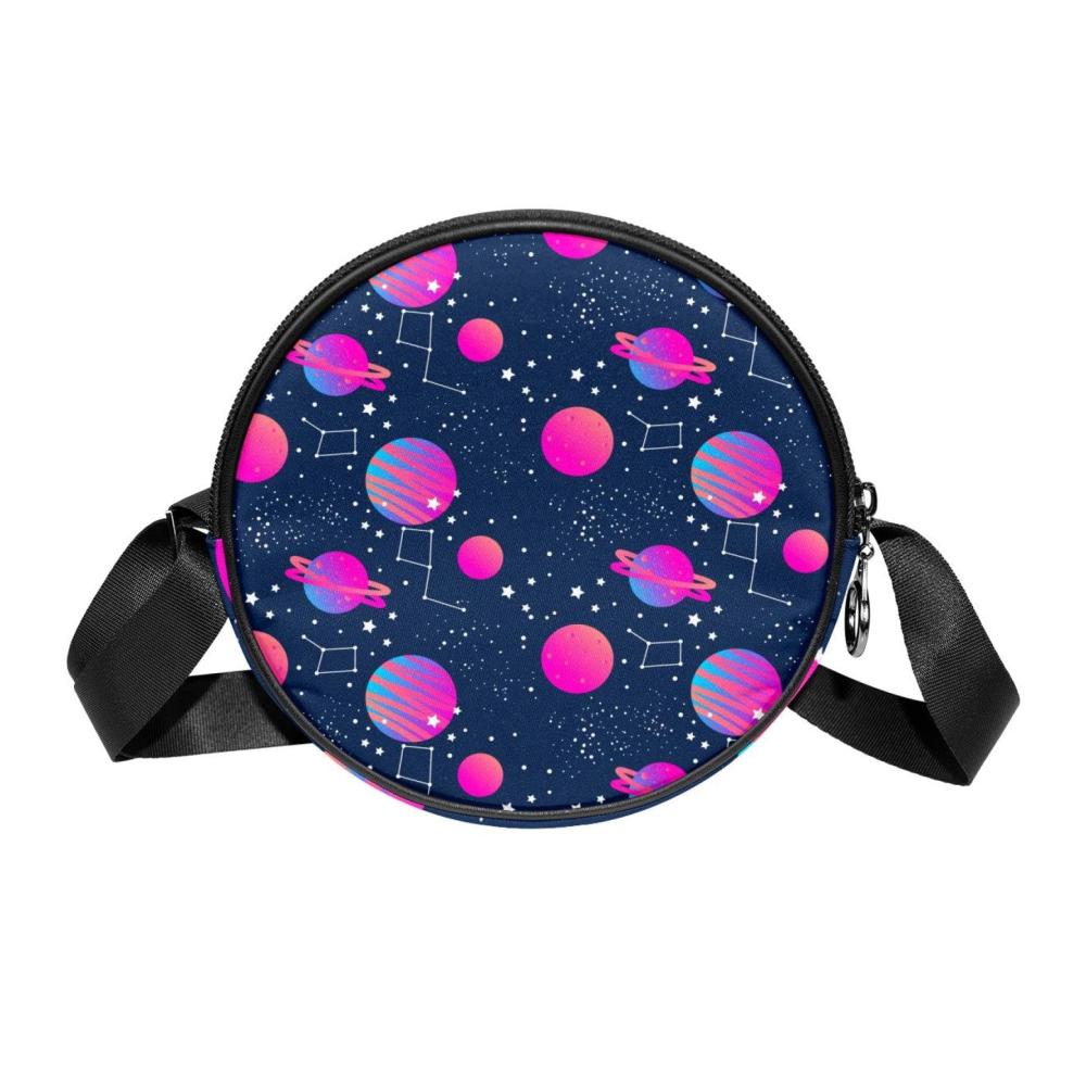 Entdecke die unendlichen Weiten Damen Umhängetasche mit Galaxie Planeten Motiv - Perfektes Accessoire für Weltraumliebhaberinnen