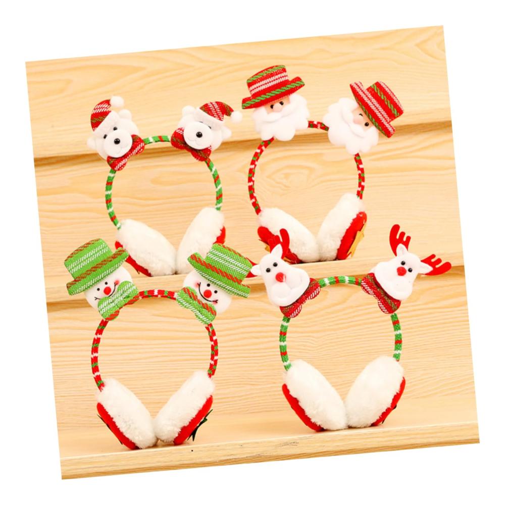Entzückende Elch-Ohrenschützer für die Feiertage 2St künstliche Weihnachts-Ohrwärmer mit Plüsch. Perfekt für weihnachtliche Dekorationen und gemütliche Wintermomente