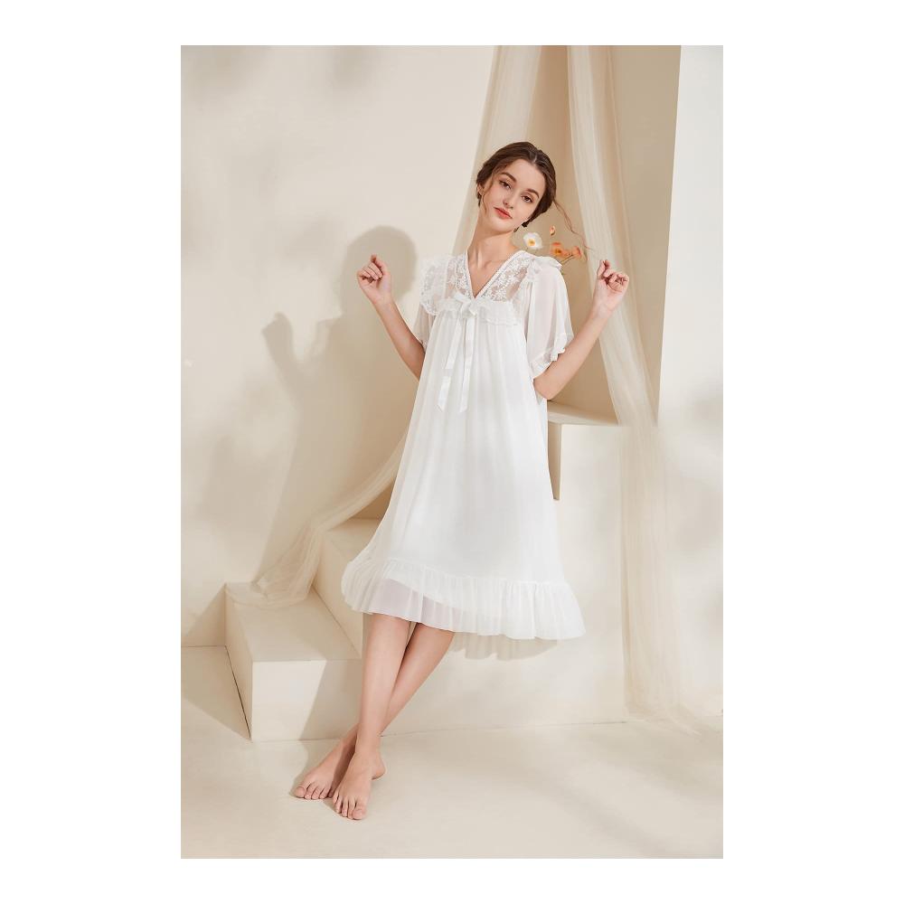Entzückende Nachthemden für Damen Elegante Spitze bequeme Passform und rutschfeste Schultergurte. Perfekt für Schwangere und stilvolle Frauen. Erleben Sie Luxus