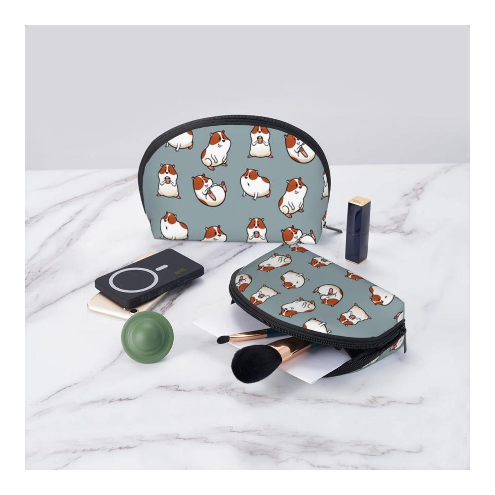 Organisiere deinen Stil mit Leichtigkeit! 2er Set Kulturtaschen Niedliche Meerschweinchen-Motive ideal für unterwegs. Perfekte Make-up-Tasche und stilvolle Damen-Handtasche