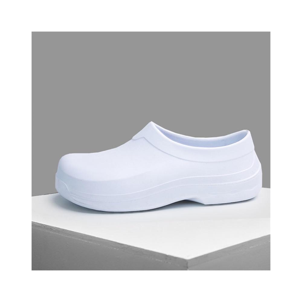 Ein Muss für Küchenprofis Rutschfeste ölbeständige Schuhe! Hochwertige Eva-Kochschuhe Verschleißfestigkeit garantiert! (Farbe Weiß Größe 46