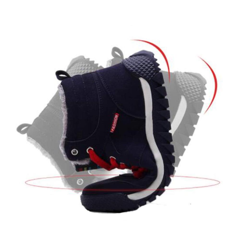 Ultimativer Komfort Herren Warm Gefütterte Winterstiefel Winterschuhe Sneaker für stilvolle Outdoor-Abenteuer! Rutschfeste Sohlen Top-Design ideal für Wanderungen und Freizeit