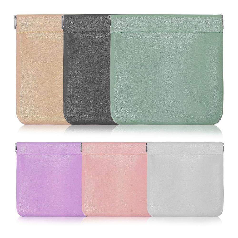 Luxuriöser Schmuckbeutel-Set Lusofie Leder Kosmetiktasche 6 Stück Mini Tasche - Makeup Reisetasche für Damen. Kompakt wasserdicht & multifunktional. Ideal für Schmuck Make-up und mehr