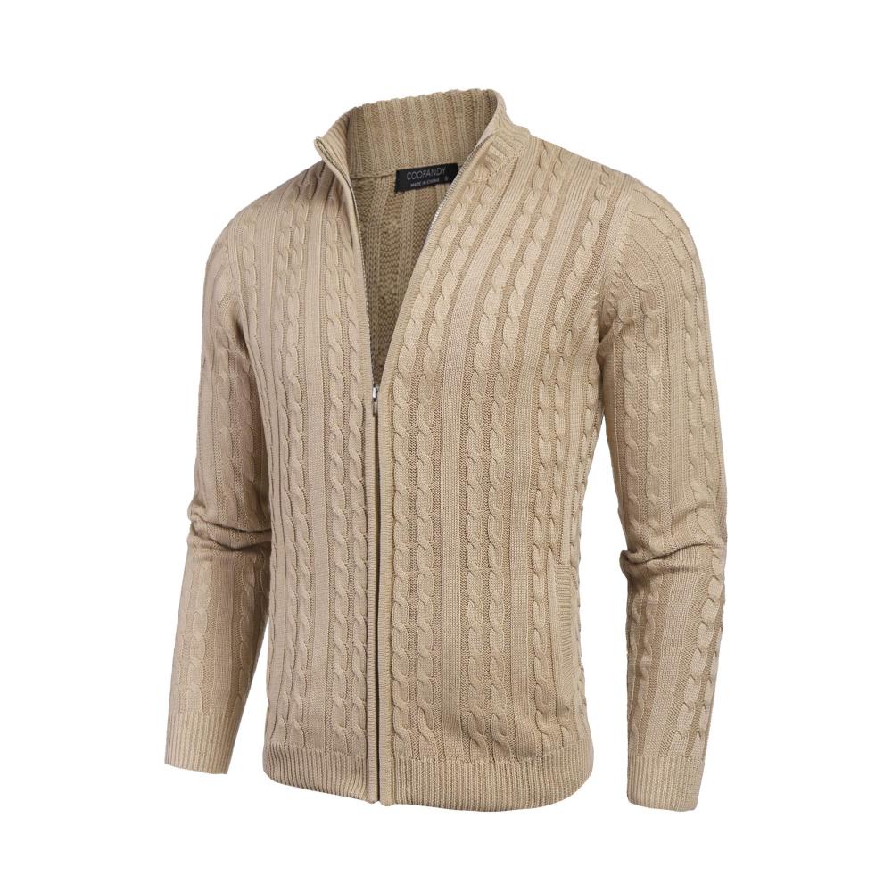 Exklusive Herren Strickjacke Zeitloser Stil mit durchgehendem Reißverschluss schlanker Passform und praktischen Taschen für unvergleichlichen Komfort und Eleganz. Perfekt für jede Gelegenheit