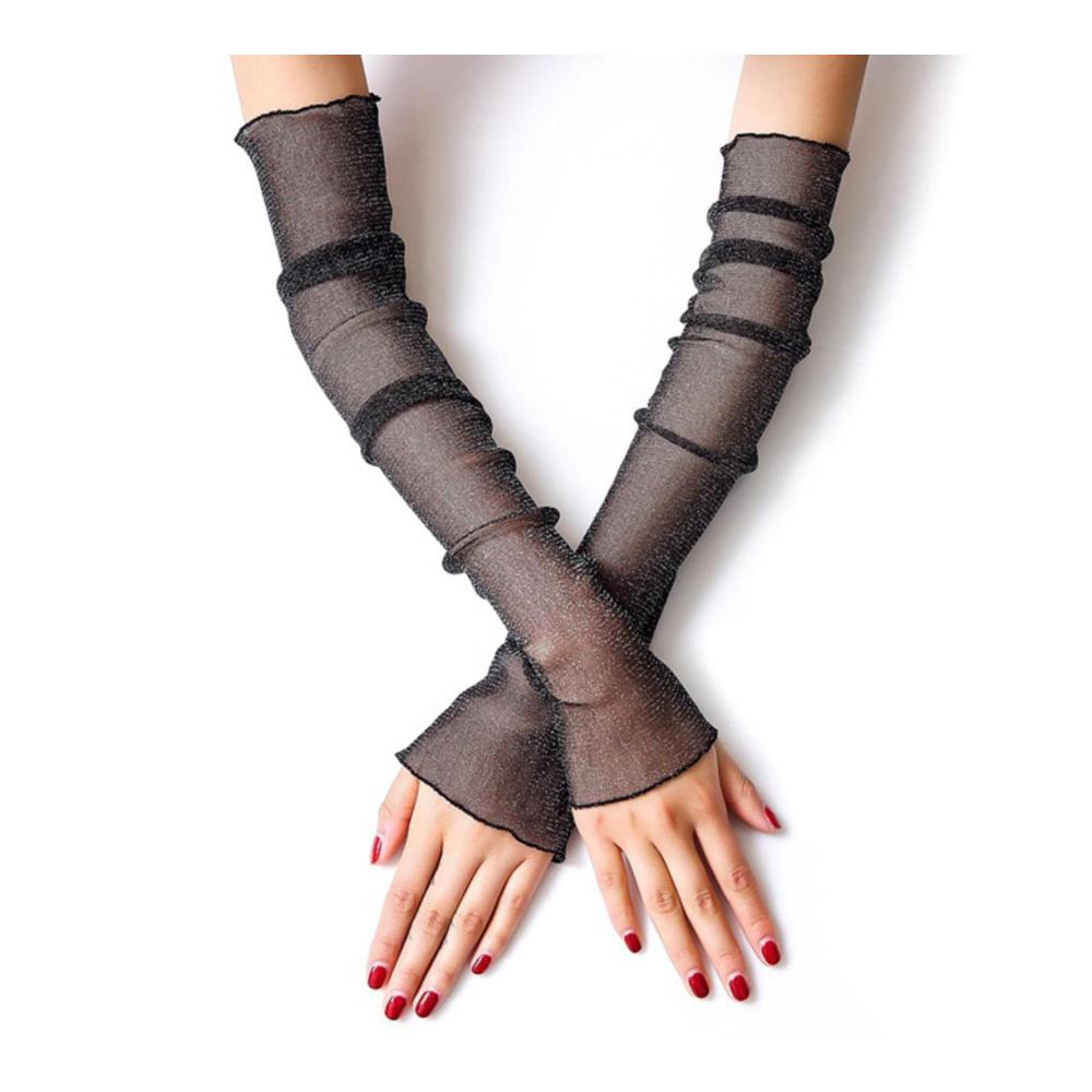 Stylische Armlinge für Damen Leicht luftig UV-Schutz! Sommerliche Mode-Highlights mit langen fingerlosen Handschuhen. Jetzt erhältlich
