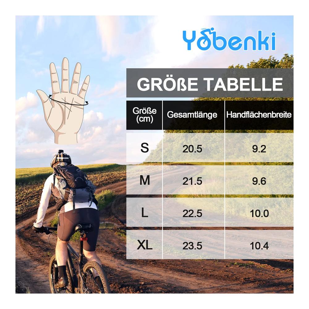 Hochwertige Fahrradhandschuhe für Männer und Frauen - Touchscreen-Technologie und Stoßdämpfende Gel-Polsterung - Perfekt für Fitness Motorradfahren und Gymnastik - Atmungsaktiv und rutschfest
